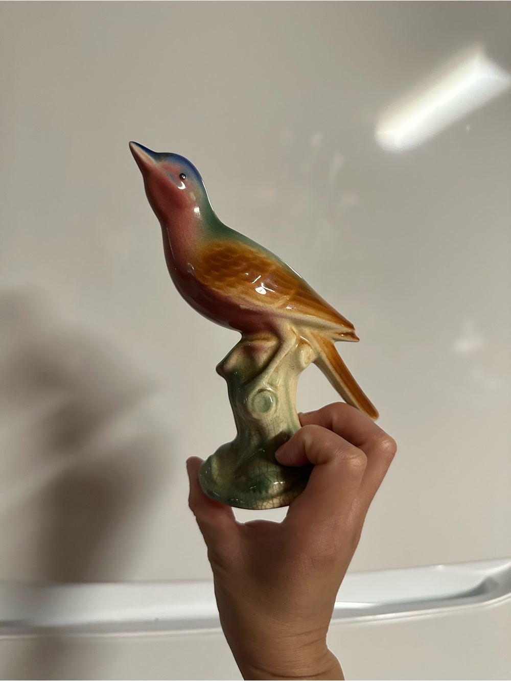 vintage Royal Copley ceramic bird figurine